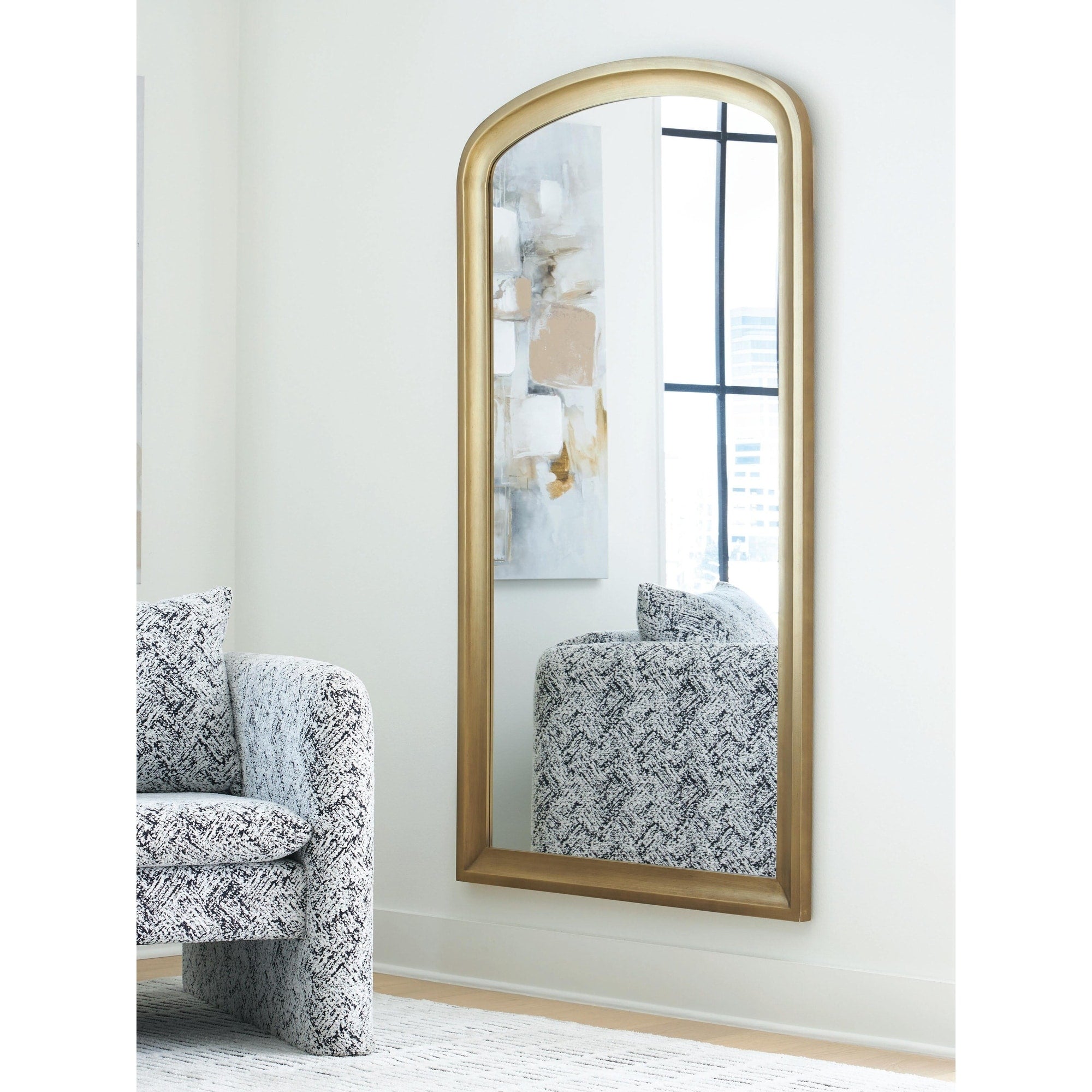 Signature Design By Ashley Fintan Gold Floor Mirror 40 W X 2 D X 69 H
