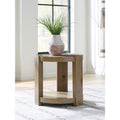Signature Design By Ashley Flangren Light Brown End Table 24 W X 24 D X 24 H