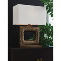 Signature Design By Ashley Garronby Brown Table Lamp 18 W X 9 D X 24 H