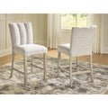 Signature Design By Ashley Grallegen Beige Counter Height Barstool 19 W X 24 D X 40 H