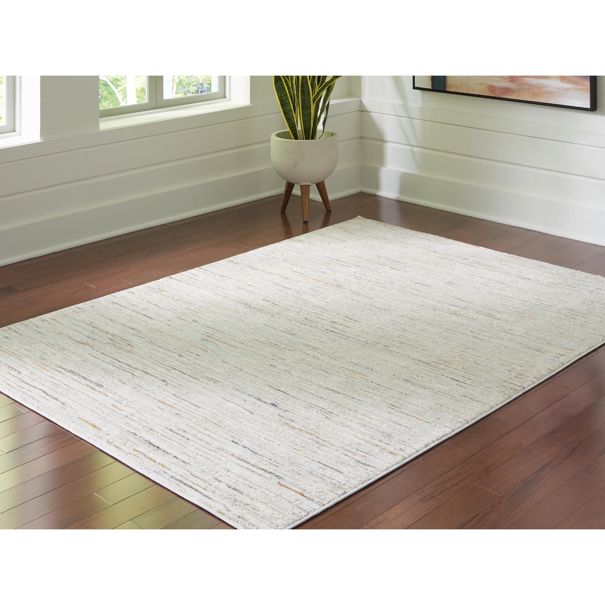 Signature Design By Ashley Harjot Gray Tan Blue Rug