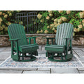 Signature Design By Ashley Hyland Wave Green Outdoor Swivel Glider Chair 31 W X 30 D X 42 H