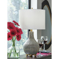 Signature Design By Ashley Judlen Gray Gold Table Lamp 14 W X 14 D X 25 H