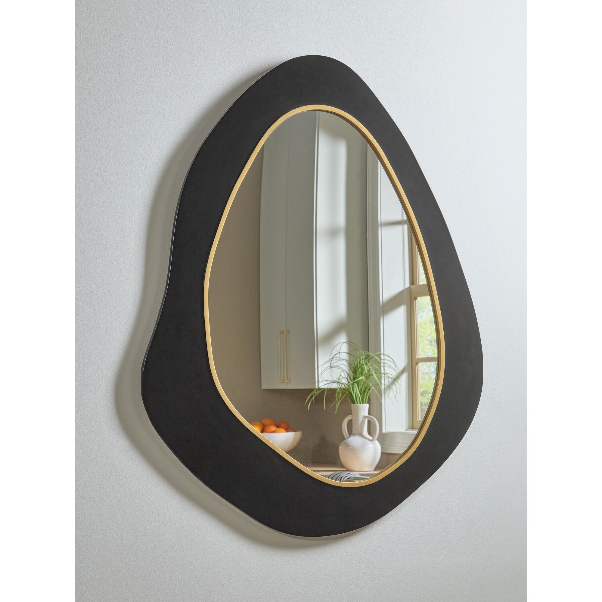 Signature Design By Ashley Kierlock Black Gold Accent Mirror 32 W X 1 D X 40 H