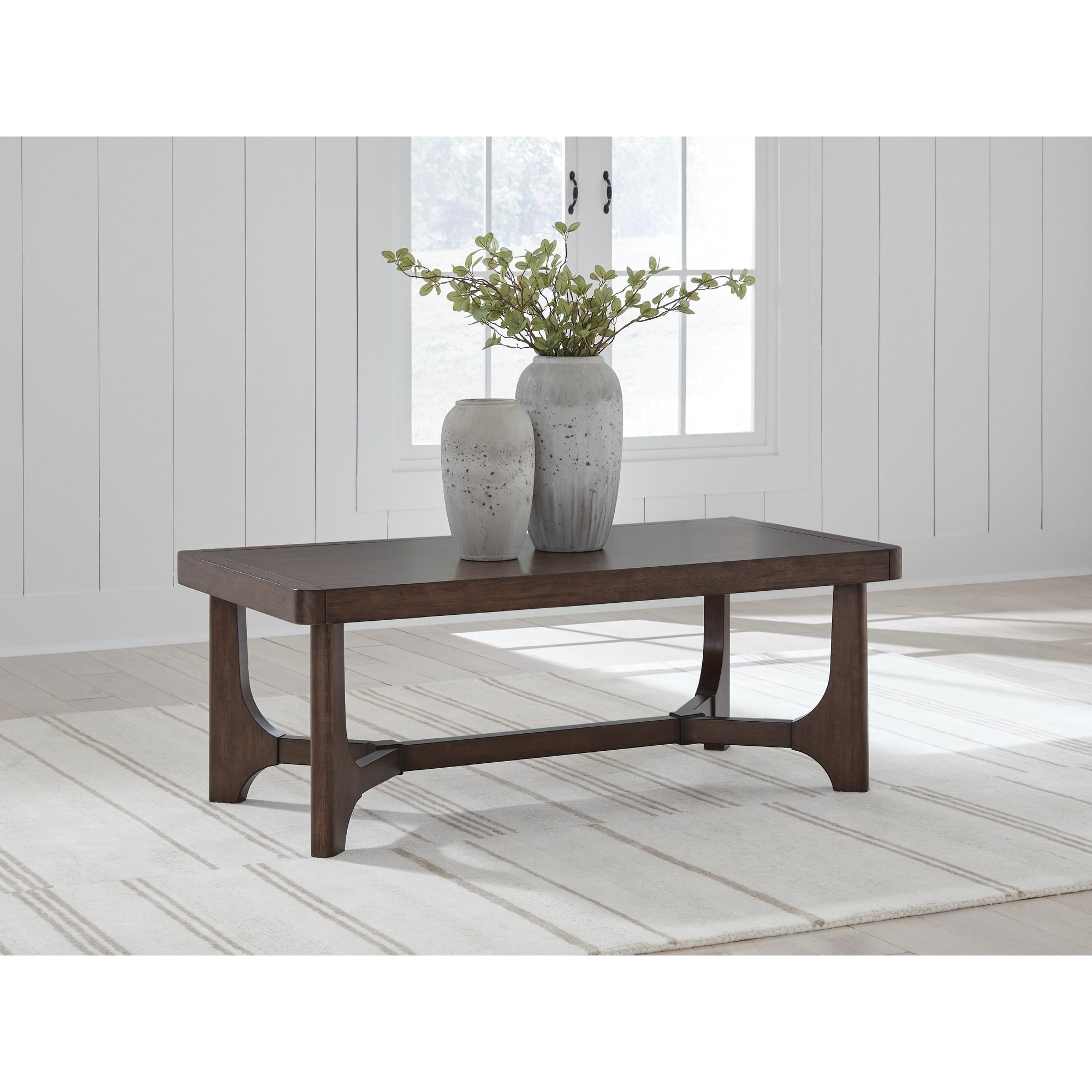 Signature Design By Ashley Korestone Dark Brown Coffee Table 50 W X 26 D X 19 H