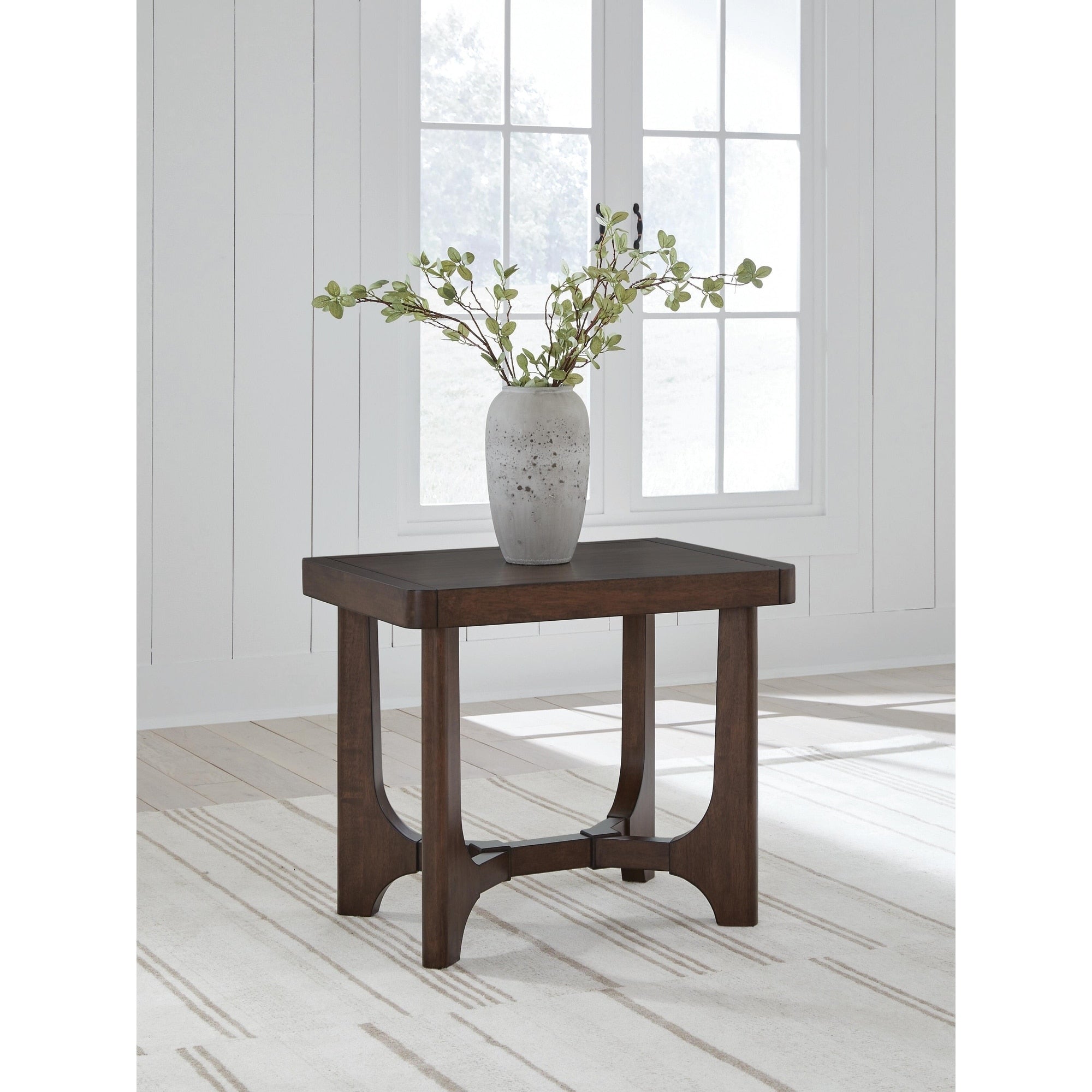 Signature Design By Ashley Korestone Dark Brown End Table 28 W X 20 D X 24 H