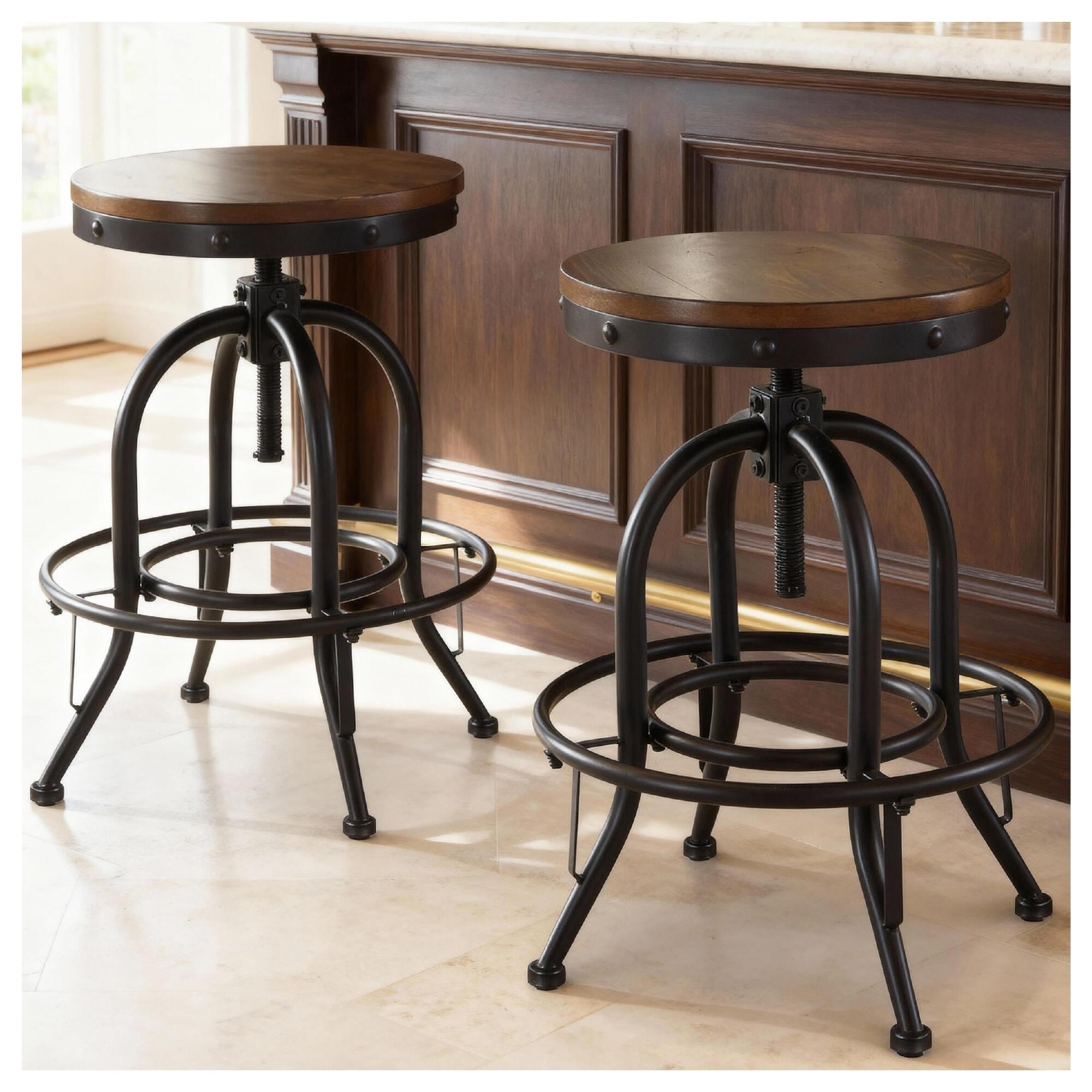 Carbon Loft Lier Swivel Counter Height Stool Set Of 2