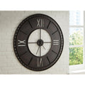 Signature Design By Ashley Lytle Antique Brown Wall Clock 50 W X 1 D X 50 H