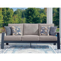 Signature Design By Ashley Mabry Shores Navy Blue Gray Outdoor Sofa With Cushion
