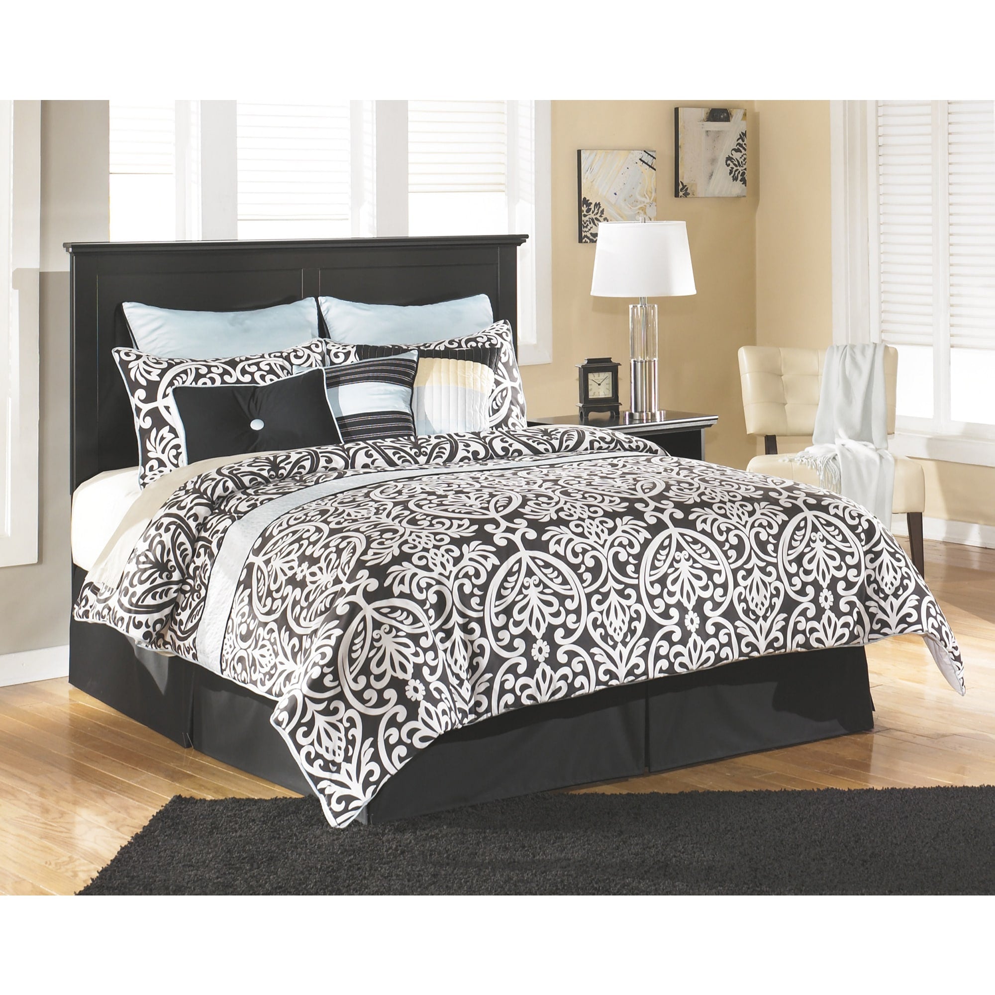 Signature Design By Ashley Maribel Black King Cal King Panel Headboard