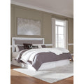 Signature Design By Ashley Marzoni White Gray King Upholstered Panel Headboard