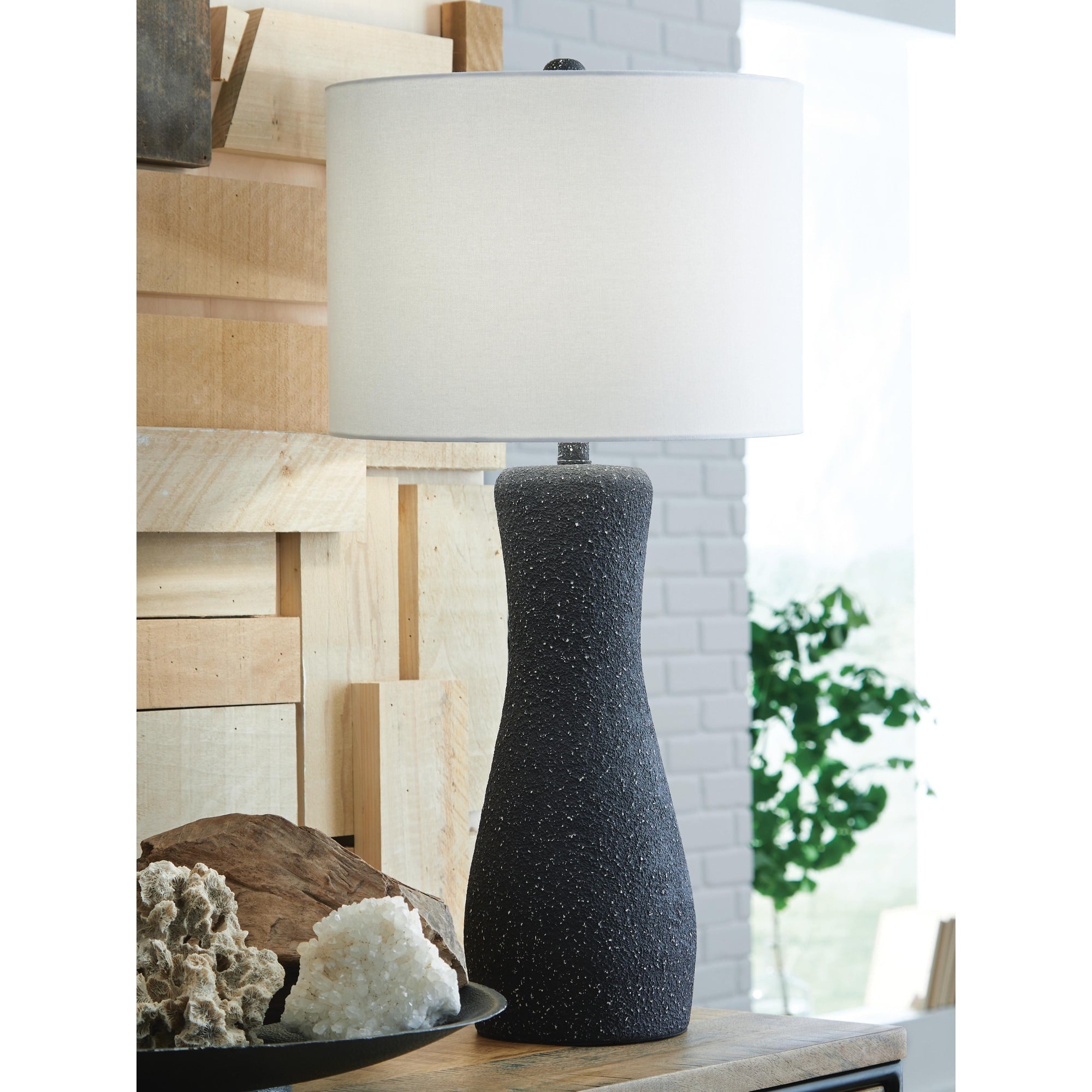 Signature Design By Ashley Maykins Black Table Lamp 16 W X 16 D X 33 H