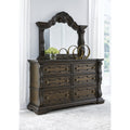 Signature Design By Ashley Maylee Dark Brown Dresser And Mirror