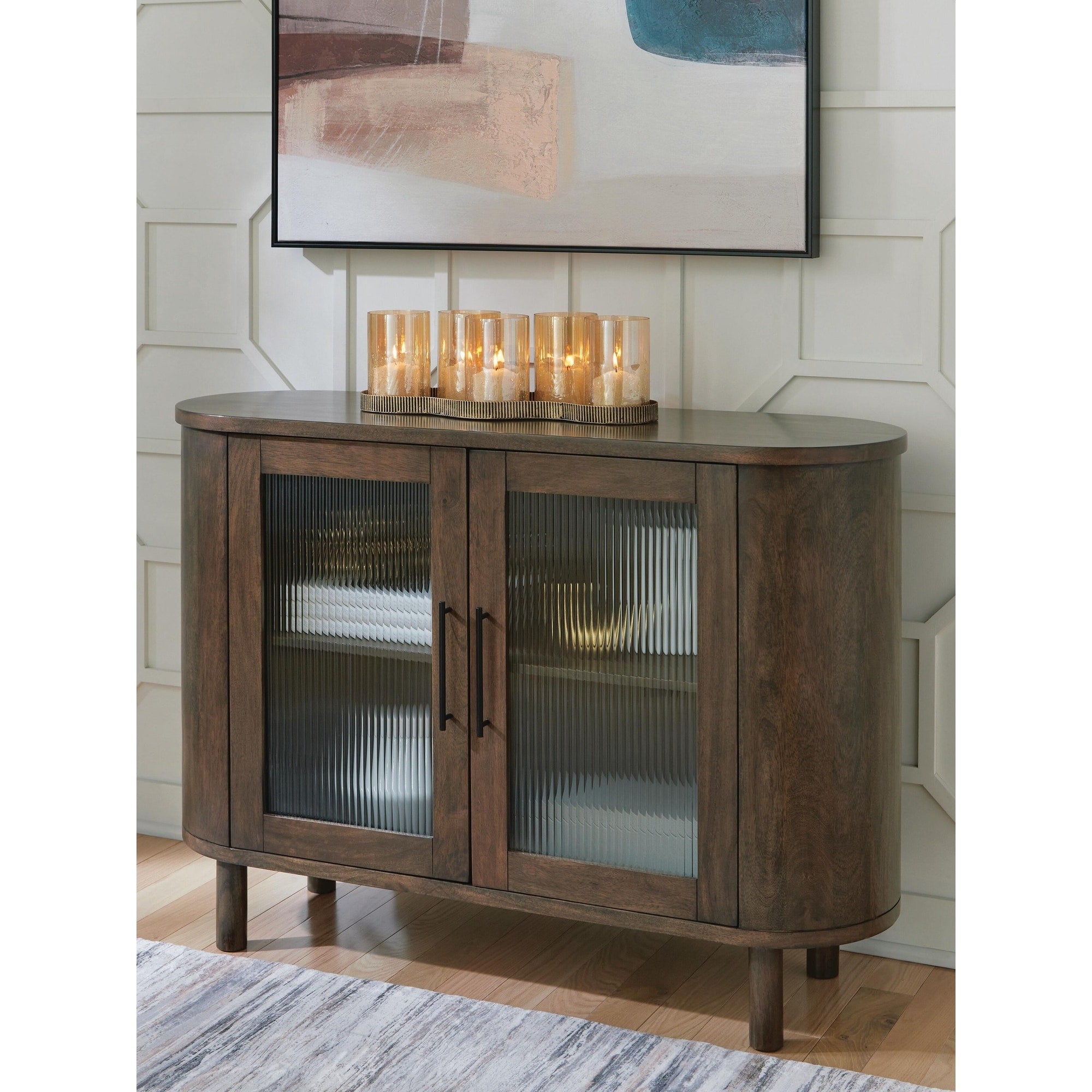 Signature Design By Ashley Mayridge Brown Accent Cabinet 48 W X 16 D X 34 H