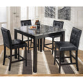 Signature Design By Ashley Maysville Square Black Grey 5 Piece Dining Room Set