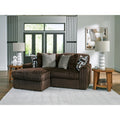 Signature Design By Ashley Midnight Madness Dark Brown 2 Piece Sectional With Chaise 86 W X 65 D X 40 H