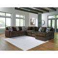 Signature Design By Ashley Midnight Madness Dark Brown 6 Piece Sectional With Chaise