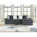 Signature Design By Ashley Midnight Madness Dark Gray 2 Piece Sectional Sofa Chaise 120 W X 65 D X 40 H