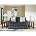 Signature Design By Ashley Midnight Madness Dark Gray Loveseat 72 W X 41 D X 40 H