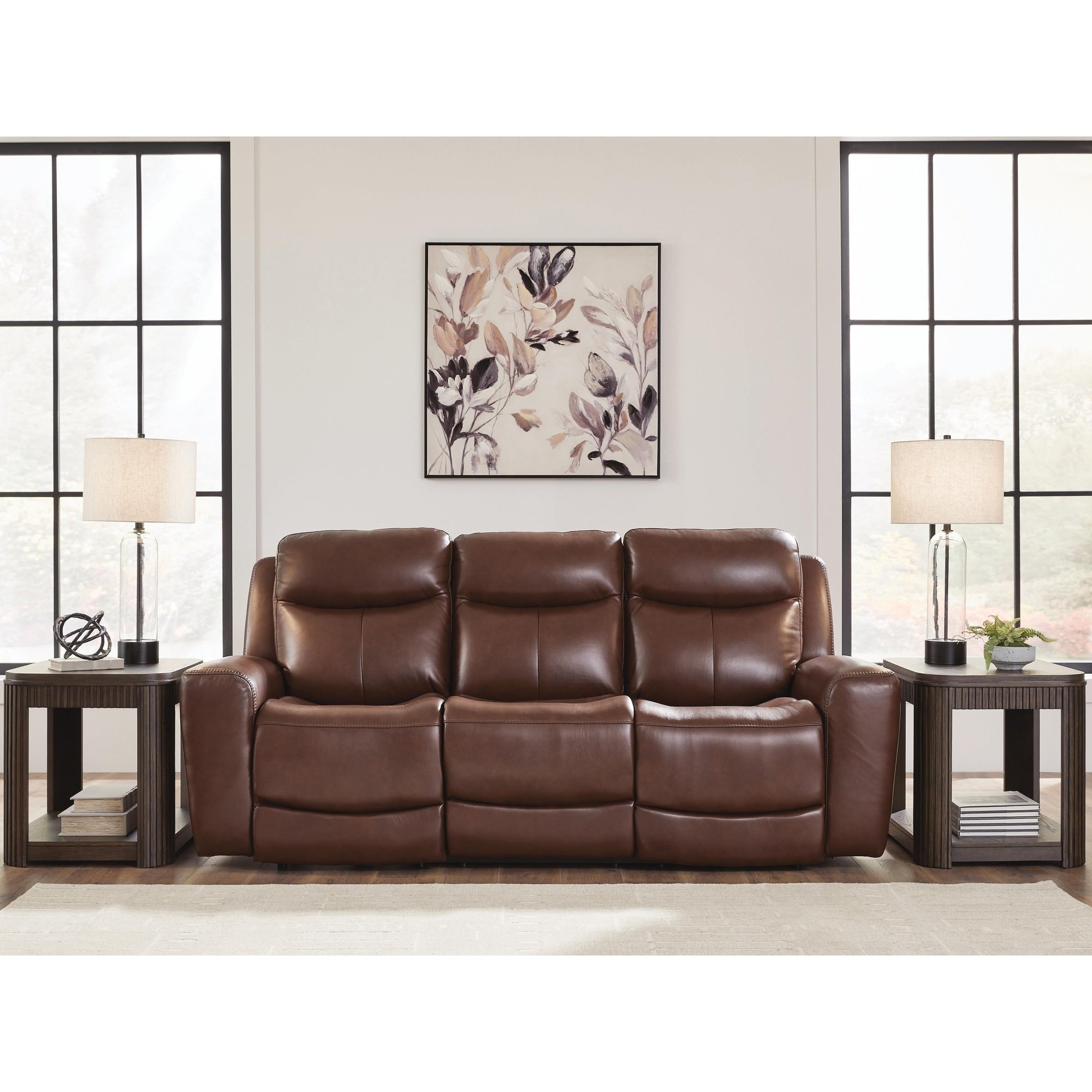 Signature Design By Ashley Mighty Moves Power Reclining Sofa 88 W X 40 D X 42 H