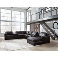 Signature Design By Ashley Modmax Ii Black 8 Piece Sectional With Chaise And Storage Consoles