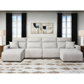 Signature Design By Ashley Modmax Ii Light Beige 4 Piece Power Reclining Sectional With Chaise 152 W X 66 D X 42 H