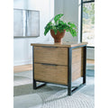 Signature Design By Ashley Montia Light Brown Gray End Table 22 W X 24 D X 24 H