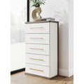 Signature Design By Ashley Nendalane Brown White Chest Of Drawers