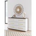 Signature Design By Ashley Nendalane Brown White Dresser