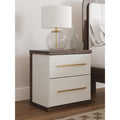Signature Design By Ashley Nendalane Brown White Nightstand