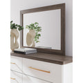 Signature Design By Ashley Nendalane Dark Brown Bedroom Mirror 42 W X 1 D X 31 H