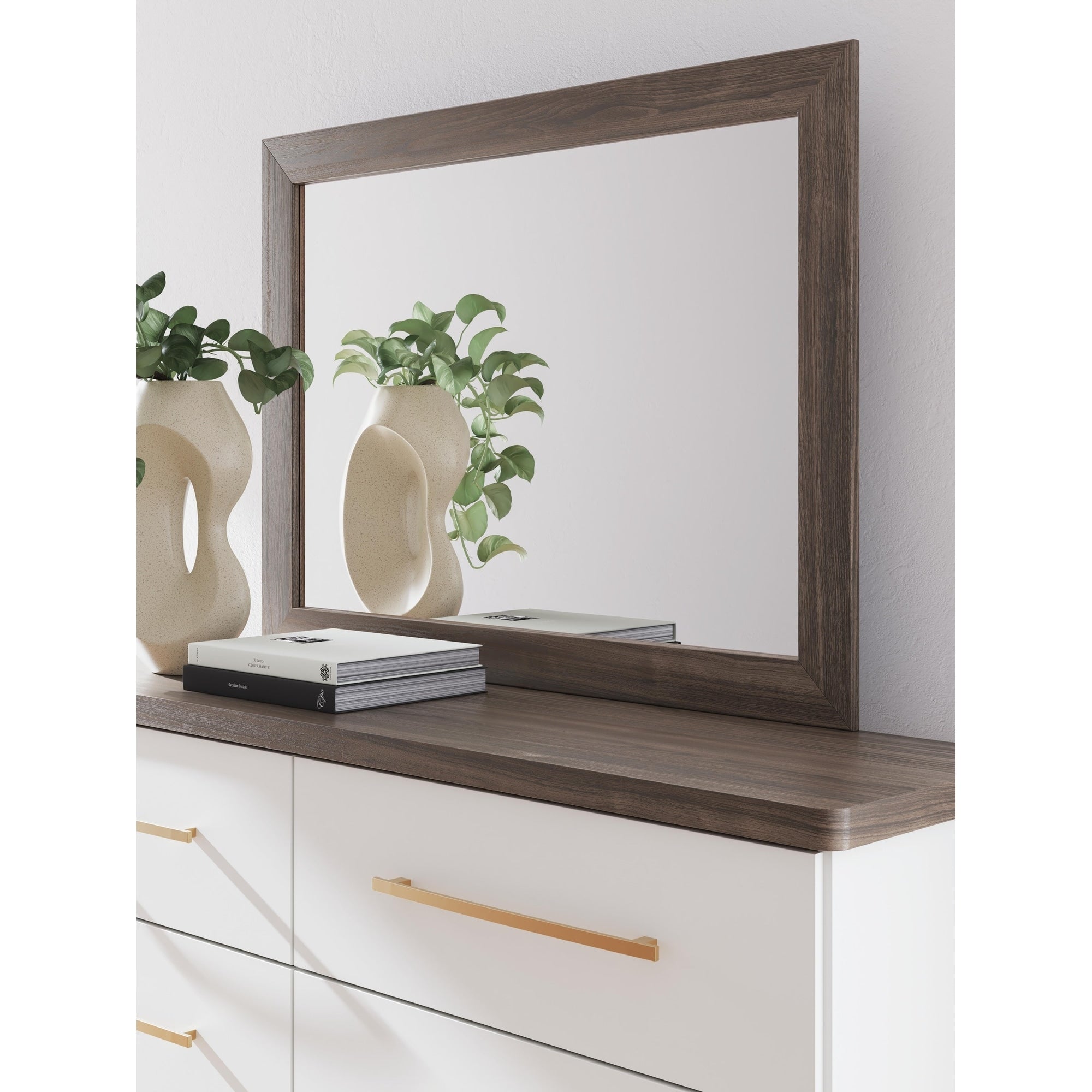 Signature Design By Ashley Nendalane Dark Brown Bedroom Mirror 42 W X 1 D X 31 H