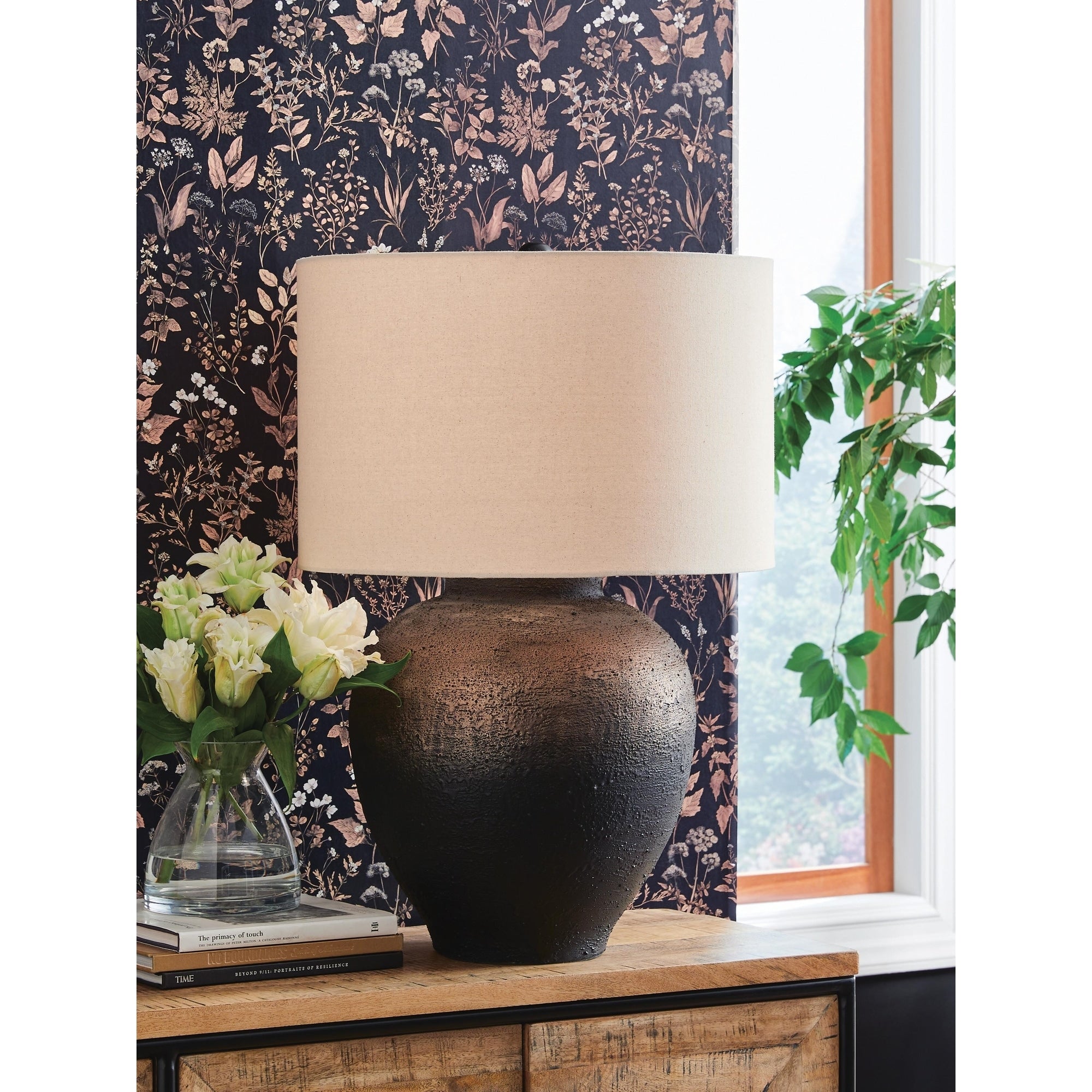 Signature Design By Ashley Newgerhard Brown Black Table Lamp 20 W X 20 D X 31 H