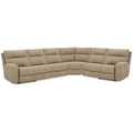 Signature Design By Ashley Next Gen Durapella Light Brown 6 Piece Power Reclining Sectional 146 W X 118 D X 41 H