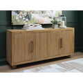 Signature Design By Ashley Niam Light Brown Accent Cabinet 68 W X 16 D X 32 H
