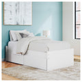 Signature Design By Ashley Onita White Platform Bed With 1 Side Storage