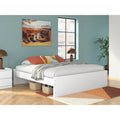 Signature Design By Ashley Onita White Platform Bed