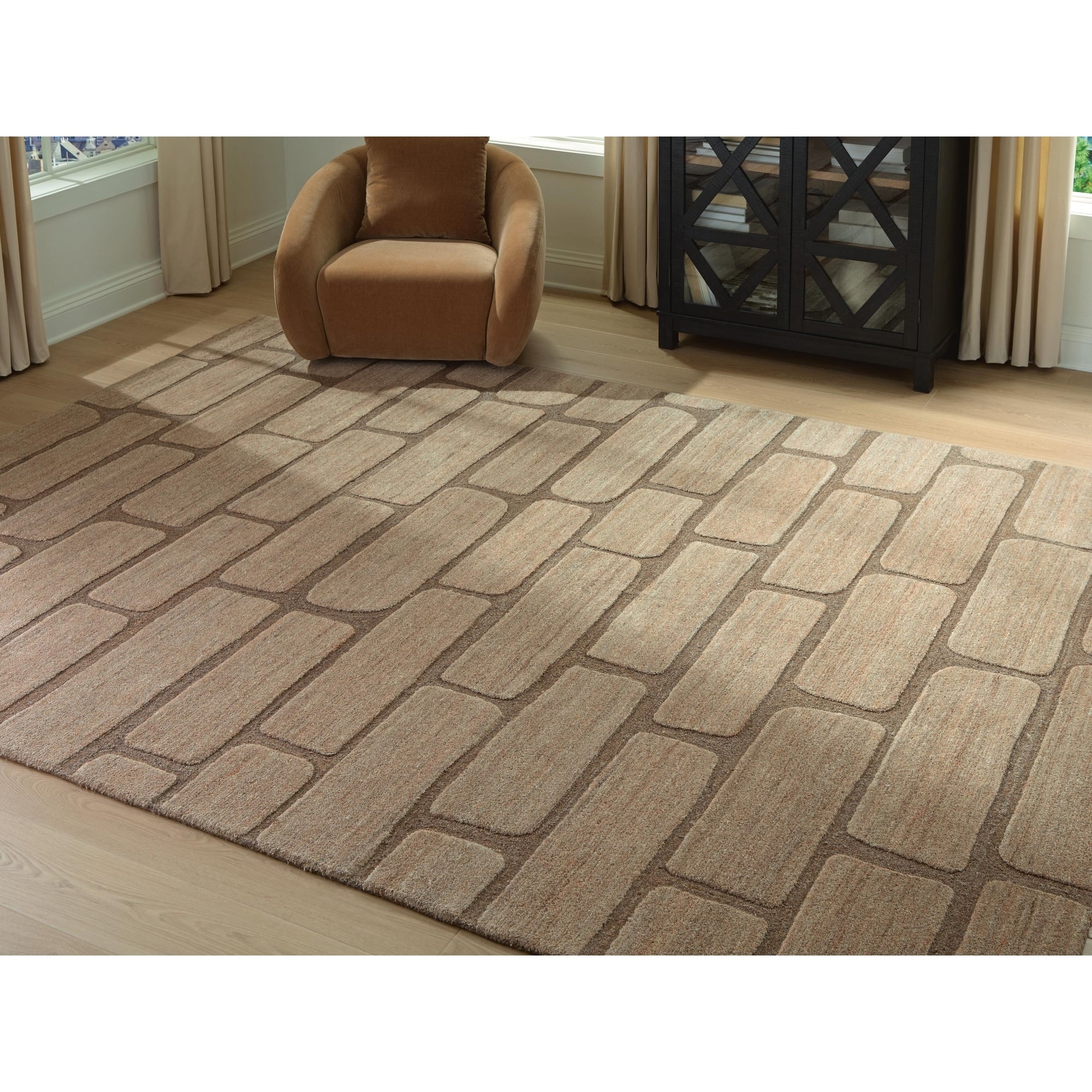 Signature Design By Ashley Orest Brown Rug