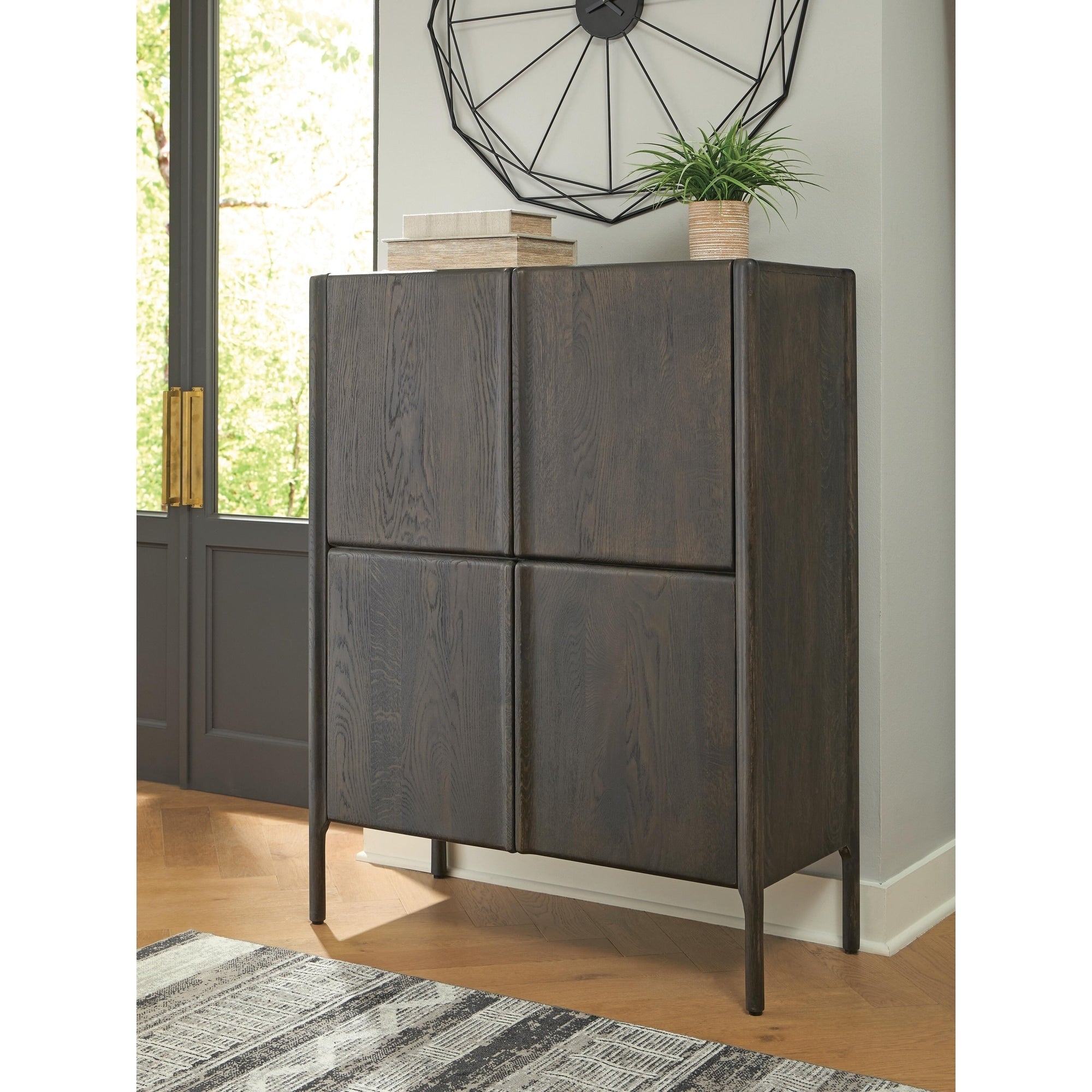 Signature Design By Ashley Orsonal Dark Brown Accent Cabinet 39.5 W X 17.75 D X 51 H