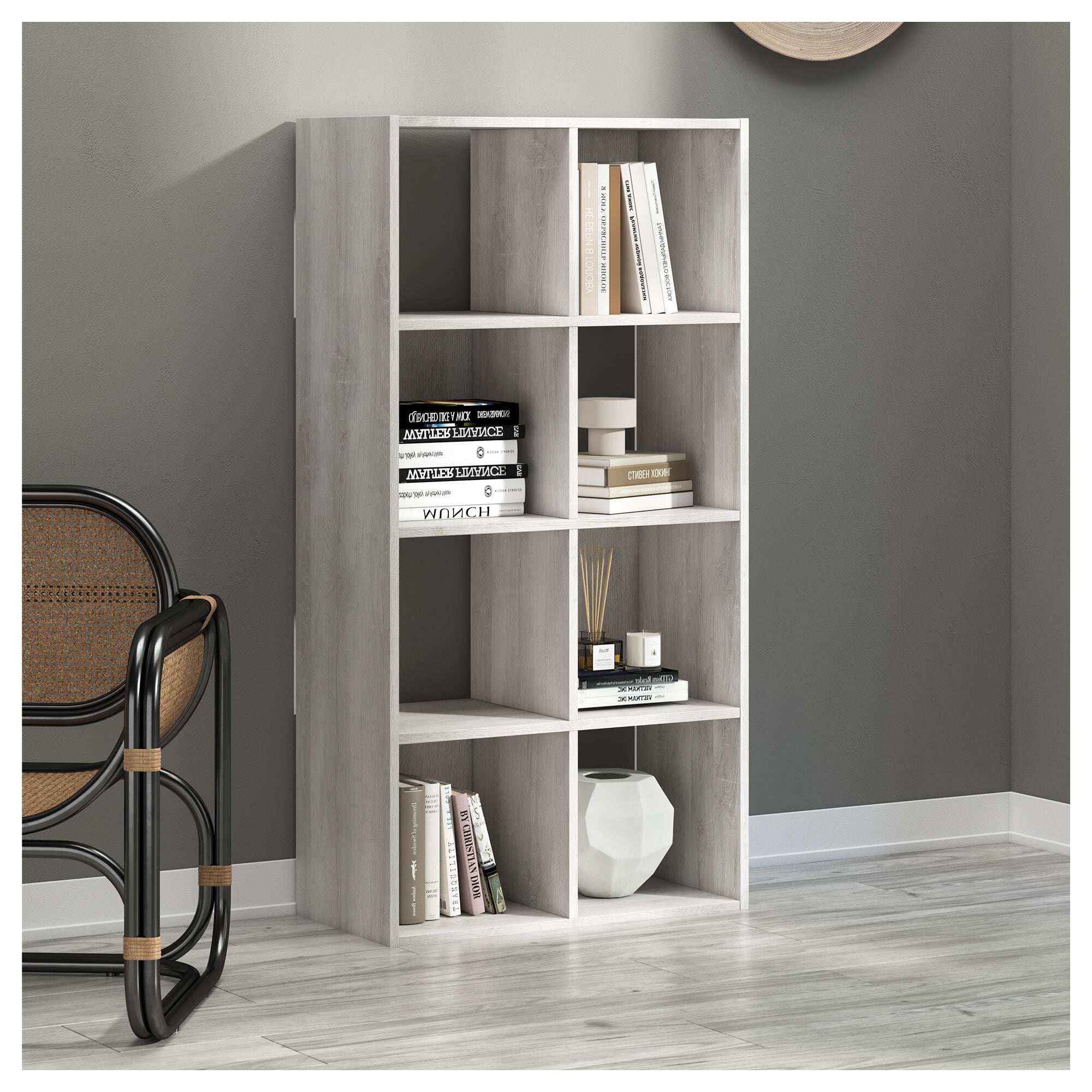 Paxberry Casual Whitewash Three Cube Organizer 35 W X 12 D X 12 H