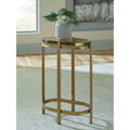 Signature Design By Ashley Porterville Metallic Accent Table 17 W X 10.25 D X 24.38 H