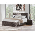 Signature Design By Ashley Prendonea Black Panel Bed