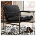 Puckman Accent Chair Modern Leather Upholstery