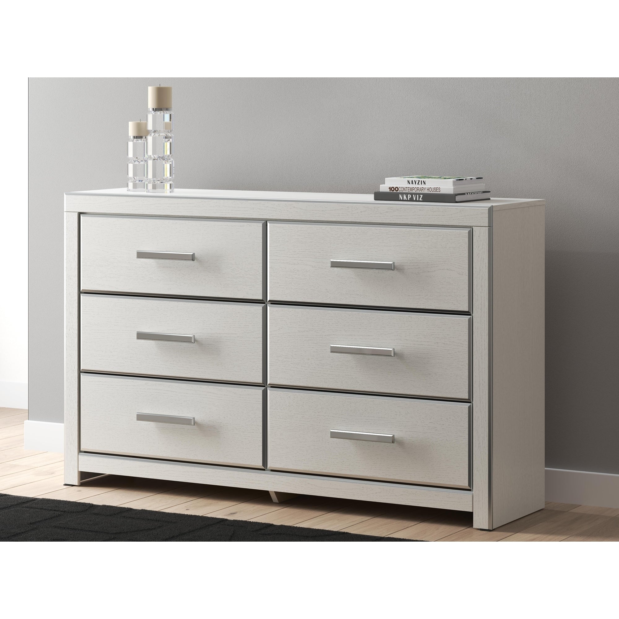 Signature Design By Ashley Ravalori White Dresser