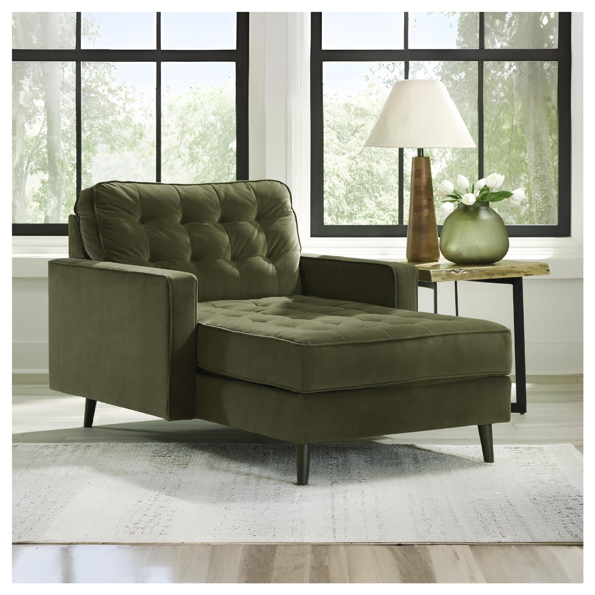 Signature Design By Ashley Reveon Lakes Green Chaise 43 W X 64 D X 38 H