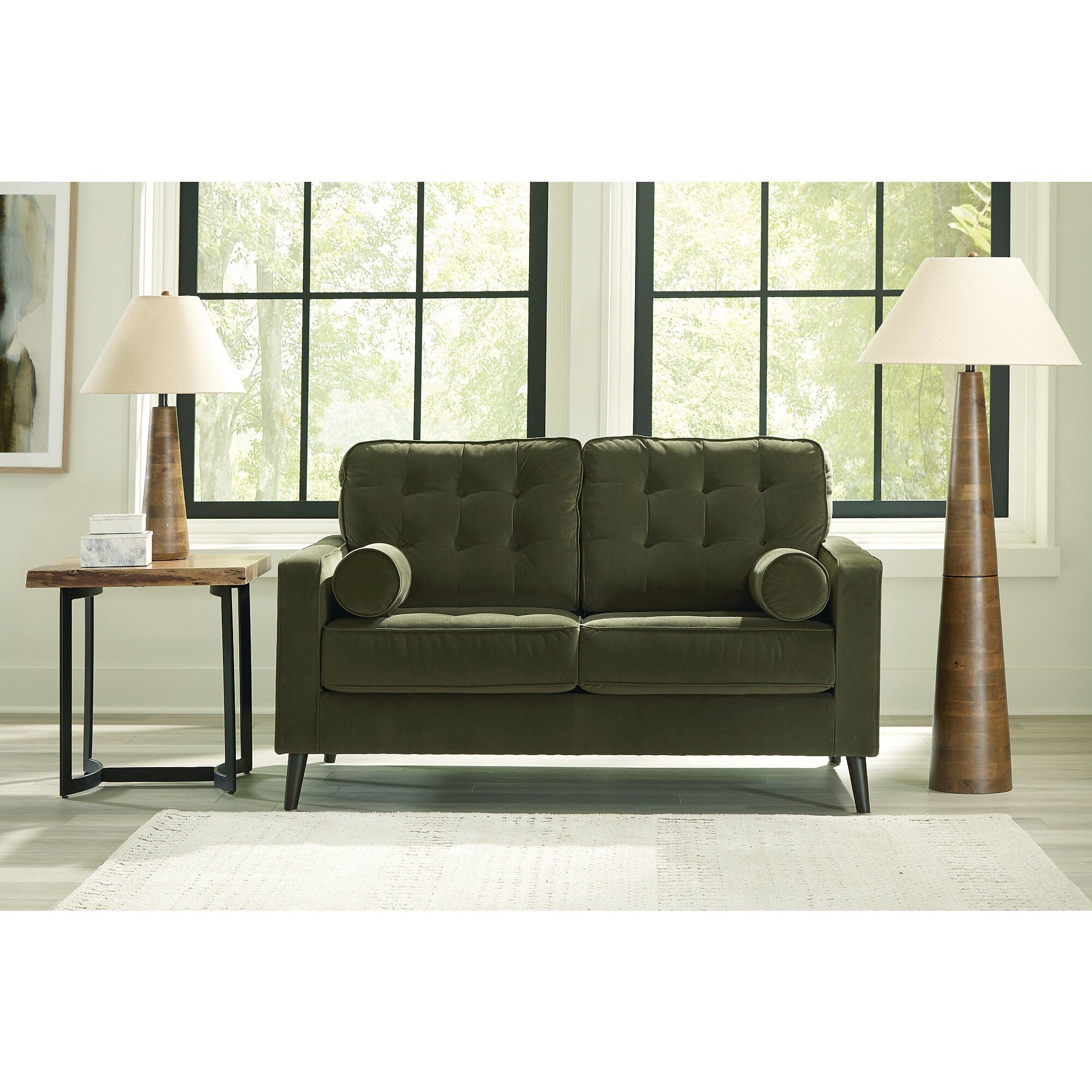 Signature Design By Ashley Reveon Lakes Green Loveseat 61 W X 38 D X 38 H