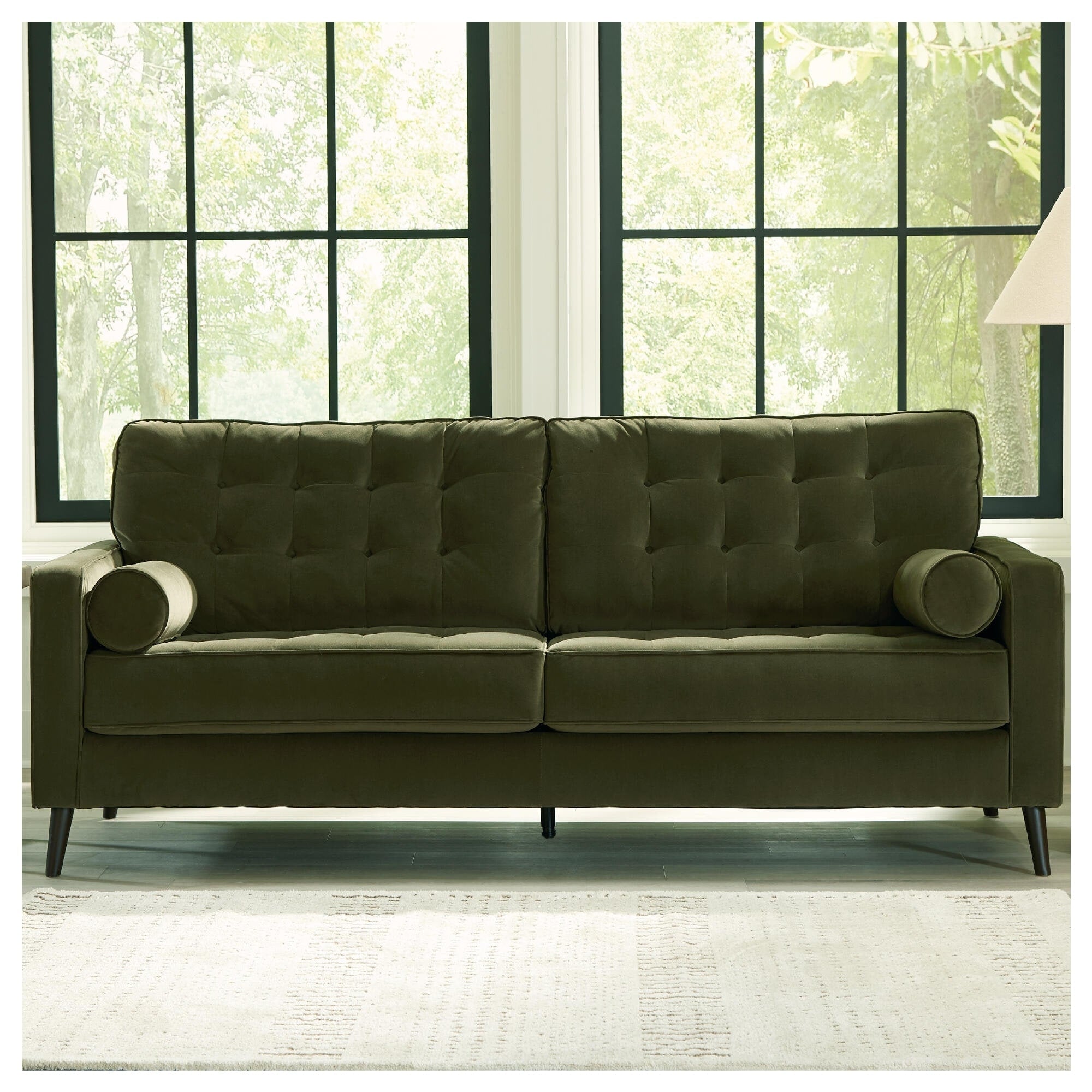 Signature Design By Ashley Reveon Lakes Green Sofa 87 W X 38 D X 38 H