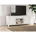 Signature Design By Ashley Robbinsdale Antique White 72 Tv Stand For Tvs Up To 82 72 W X 18 D X 27 H