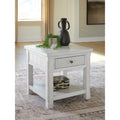 Signature Design By Ashley Robbinsdale Antique White End Table 24 W X 24 D X 24 H