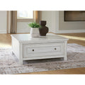 Signature Design By Ashley Robbinsdale Antique White Lift Top Coffee Table 40 W X 40 D X 18 H